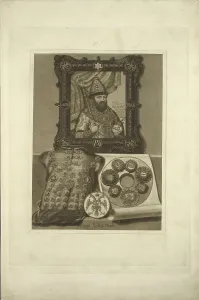 Silver Armor and Seal of the Tsar. From the Antiquities of the Russian State, before 1853 Silver Armor and Seal of the Tsar. From the Antiquities of the Russian State, before 1853