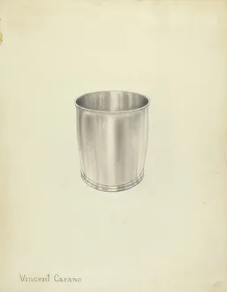Silver Beaker, 1935/1942. Creator: Vincent Carano