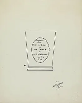 Beaker Prints: Silver Beaker, c. 1936. Creator: Lawrence Flynn