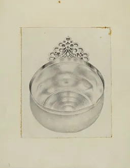 Tuccio Amelia Prints: Silver Bowl, 1935/1942. Creator: Amelia Tuccio