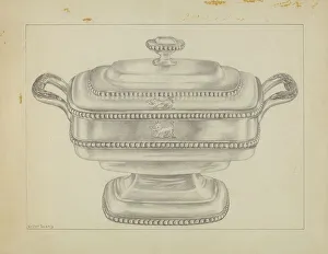 Silver Bowl, c. 1936. Creator: Hester Duany