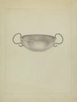 Silver Bowl, c. 1936. Creator: Isidore Steinberg