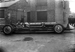 Chassis Gallery: Silver Bullett chassis at Wolverhampton factory 1930. Creator: Unknown