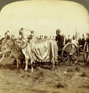 Silver cannon of the Maharaja of Baroda, Delhi, India. Artist: Underwood & Underwood