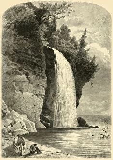 Bryant William Cullen Gallery: Silver Cascade, 1872. Creator: Frederick William Quartley