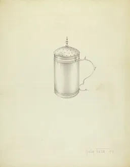 Salt Cellar Prints: Silver Caster, 1937. Creator: Amelia Tuccio