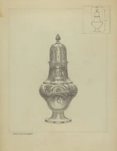 Silver Caster, c. 1936. Creator: Hans Westendorff