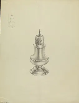 Caster Prints: Silver Caster, c. 1936. Creator: Hester Duany