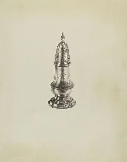 Silver Caster, c. 1937. Creator: Dorothy Dwin