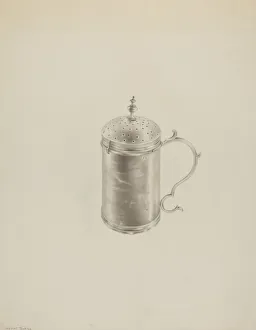 Silver Caster, c. 1938. Creator: Hester Duany