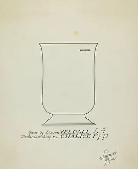 Silver Chalice, c. 1936. Creator: Lawrence Flynn