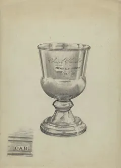 Communion Prints: Silver Communion Cup, 1935/1942. Creator: Ella Josephine Sterling