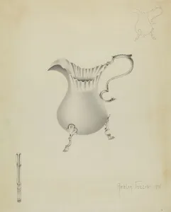 Cream Pitcher Prints: Silver Creamer, 1936. Creator: Amelia Tuccio