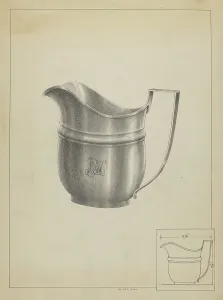 Cream Pitcher Prints: Silver Creamer, 1936. Creator: Simon Weiss