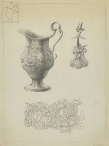Cream Pitcher Prints: Silver Creamer, c. 1936. Creator: Simon Weiss