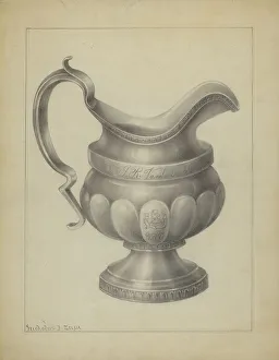 Nicholas Zupa Prints: Silver Creamer, c. 1937. Creator: Nicholas Zupa