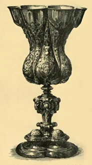 Victoria Albert Museum Prints: Silver cup, 1580-1600, (1881). Creator: John Watkins