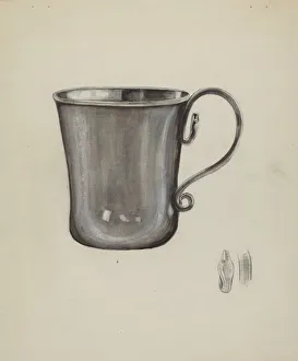Cecily Edwards Gallery: Silver Cup, c. 1936. Creator: Cecily Edwards
