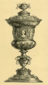 Onyx Prints: Silver cup and lid, c1550, (1881). Creator: W. M. McGill