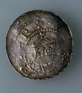 Lower Saxony Prints: Silver denar of the city of Hildesheim, Germany, c1045-c1056