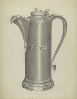 Albert Camilli Prints: Silver Flagon, 1935/1942. Creator: Albert Camilli