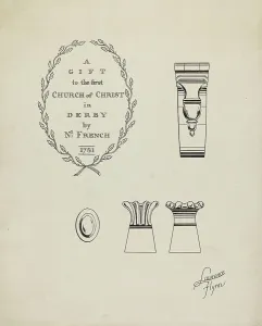 Flagon Prints: Silver Flagon: Detail, c. 1936. Creator: Lawrence Flynn