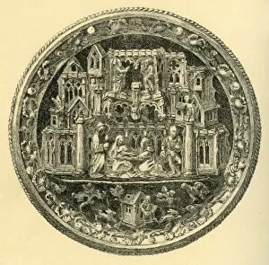 Clasp Gallery: Silver Gilt Morse, mid 15th century?, (1881). Creator: John Watkins