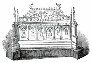 Silver Gilt Prints: Silver-Gilt Shrine, 1850. Creator: Unknown
