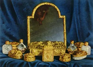 Wd And Ho Prints: Silver-Gilt Toilet Service, 1938. Creator: Unknown