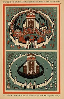 Socrealism Prints: The silver and gold church decorations were paid for by hard-earned kopecks
