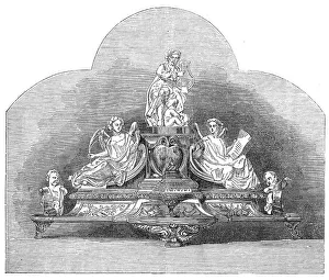 Genius Prints: Silver inkstand recently presented to Mr. Costa, 1860. Creator: Unknown