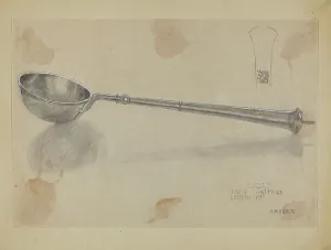 Silver Ladle, 1935/1942. Creators: Herman Bader, Hester Duany