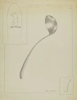 Silver Ladle, c. 1936. Creator: Karl Joubert
