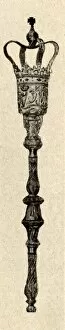 Silver mace used in the Virginia House of Burgesses, c1640-1770, (1937). Creator: Unknown