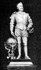 Sir Joseph Edgar Boehm Prints: Silver model of the Plymouth statue of Sir Francis Drake