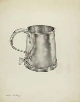 Aaron Fastovsky Prints: Silver Mug, 1935/1942. Creator: Aaron Fastovsky