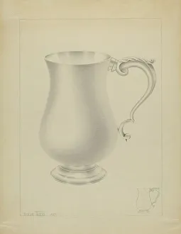 Tuccio Amelia Prints: Silver Mug, 1935/1942. Creator: Amelia Tuccio