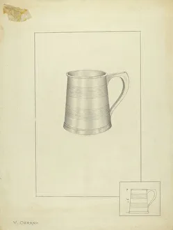 Silver Mug, 1935/1942. Creator: Vincent Carano