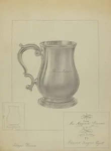 Filippo Porreca Prints: Silver Mug, c. 1936. Creator: Filippo Porreca