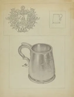 Isidore Steinberg Prints: Silver Mug, c. 1936. Creator: Isidore Steinberg