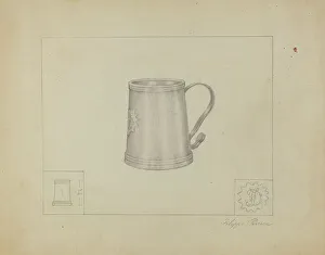 Filippo Porreca Prints: Silver Mug, c. 1937. Creator: Filippo Porreca
