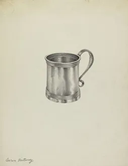 Aaron Fastovsky Prints: Silver Mug, c. 1938. Creator: Aaron Fastovsky