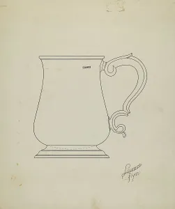 Silver Mug, c. 1938. Creator: Lawrence Flynn