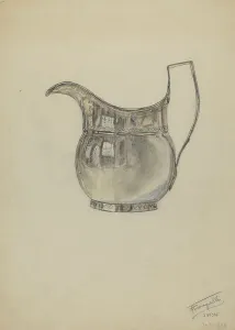 Frank Fumagalli Prints: Silver Pitcher, 1936. Creator: Frank Fumagalli