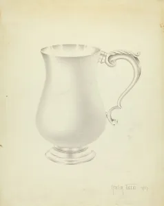 Tuccio Amelia Prints: Silver Pitcher, 1937. Creator: Amelia Tuccio