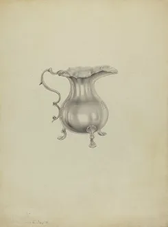 Silver Pitcher, 1937. Creator: Dorothy Dwin
