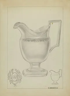 Silver Pitcher, c. 1936. Creator: D. Brandfield