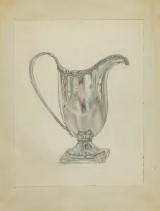 Frank Fumagalli Prints: Silver Pitcher, c. 1936. Creator: Frank Fumagalli