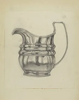 Frank Fumagalli Prints: Silver Pitcher, c. 1936. Creator: Frank Fumagalli