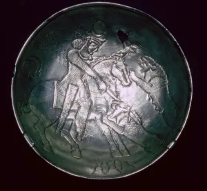 6th Century Prints: Silver plate, Sasanian, c5th-c7th century